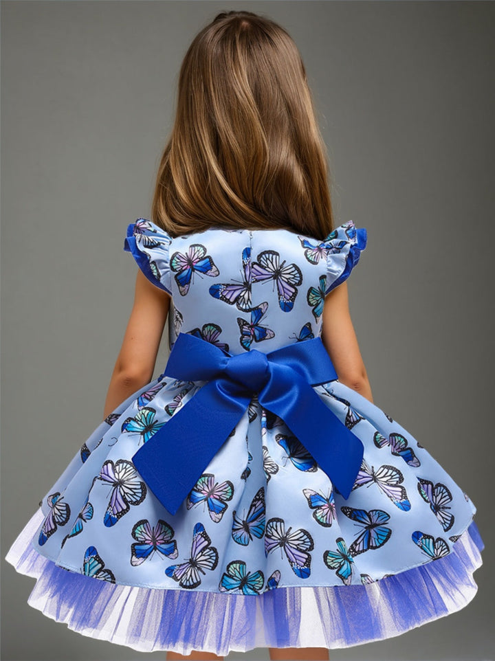 Robe de Bal à Encolure Dégagée et Manches Courtes, Longueur Genou, avec Dentelle