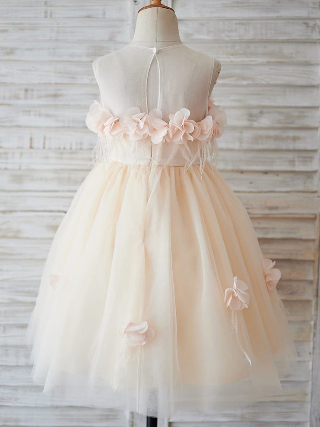 Robe de Bal/Princesse en Tulle Longueur Genou pour Demoiselle D'Honneur
