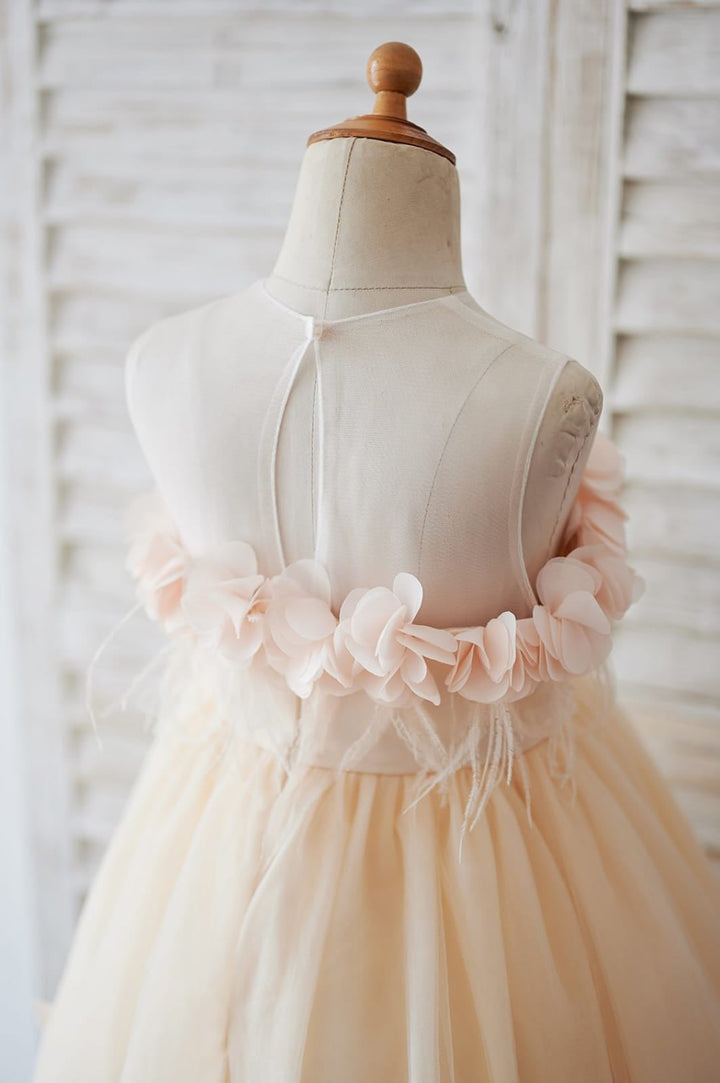 Robe de Bal/Princesse en Tulle Longueur Genou pour Demoiselle D'Honneur