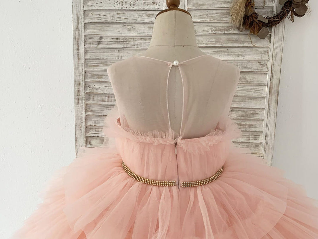 Robe de Bal/Princesse en Tulle Longueur Genou pour Demoiselle D'Honneur