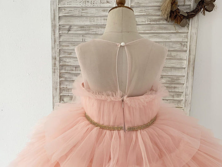 Robe de Bal/Princesse en Tulle Longueur Genou pour Demoiselle D'Honneur