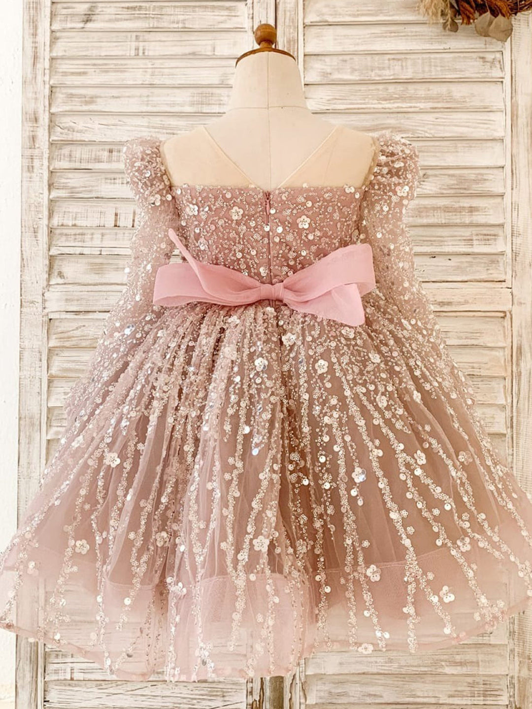 Robe de Bal/Princesse en Tulle Longueur Genou pour Fille