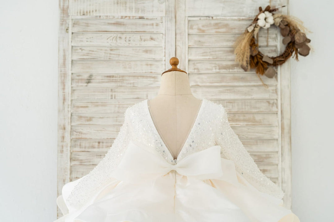 Robe de Bal/Princesse Courte/Mini-Robe en Tulle à Paillettes