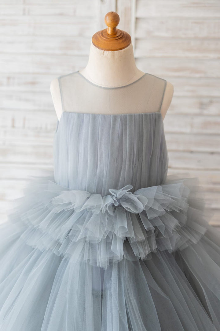 Robe de Bal/Princesse en Tulle Longueur Genou pour Demoiselle D'Honneur