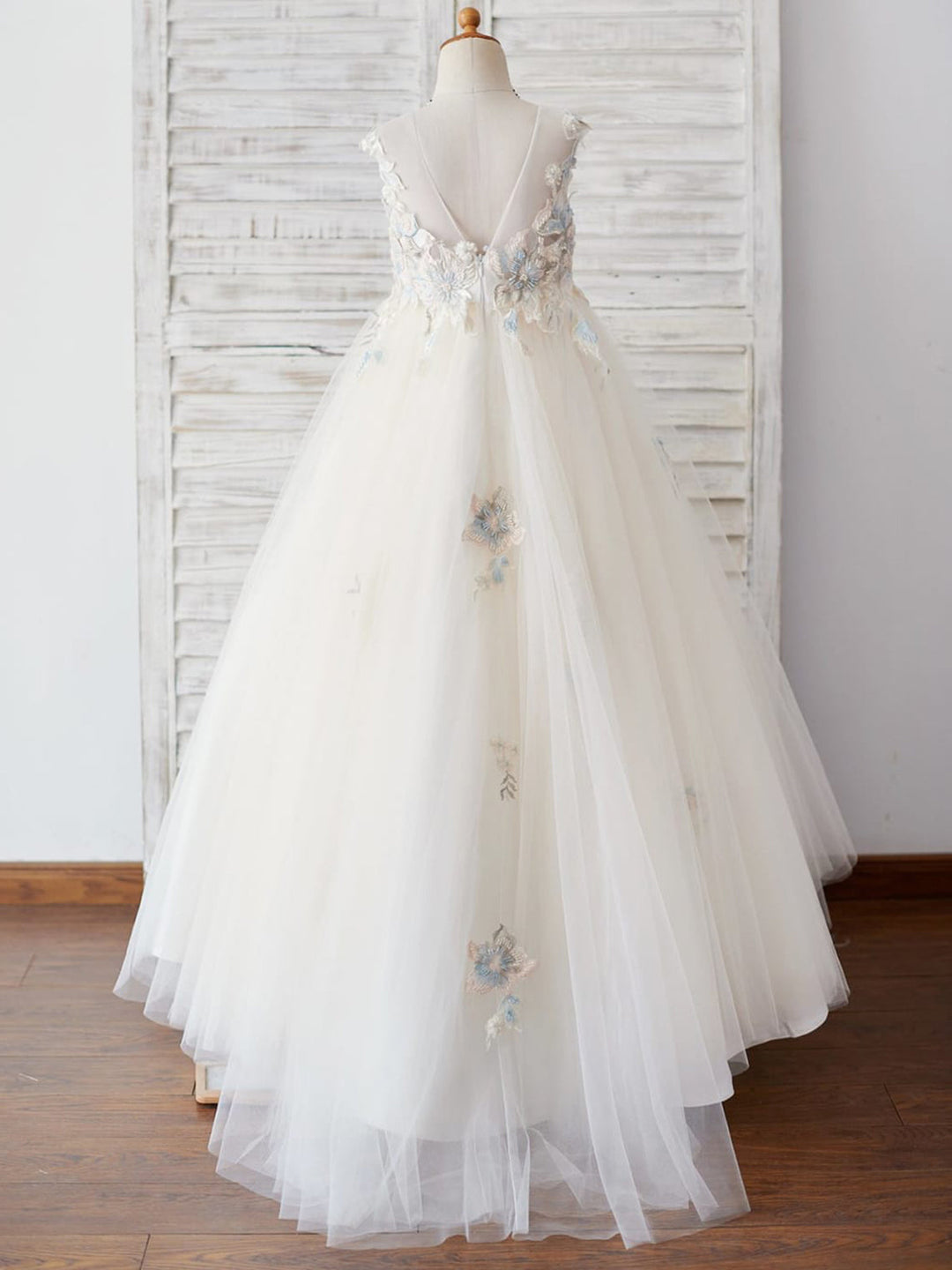 Robe de Bal/Princesse en Tulle et Dentelle pour Demoiselle D'Honneur