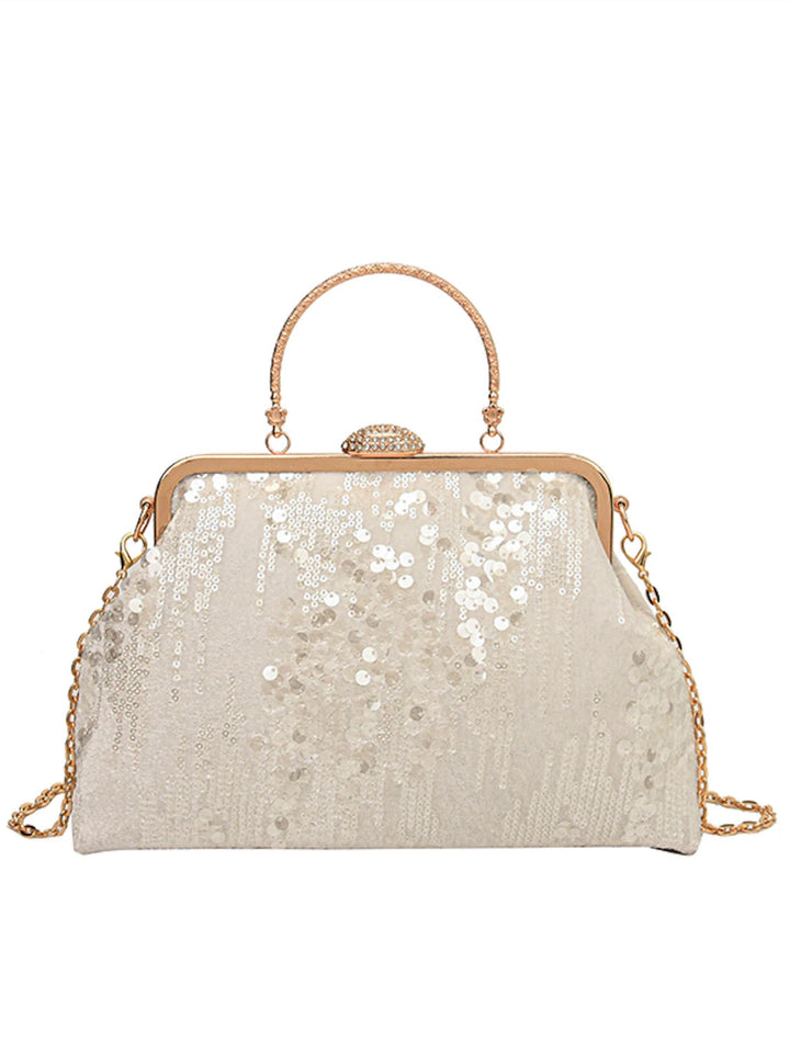 Pochettes Pliables à Paillettes de Grande Capacité avec Sacs à Main en Synthétique