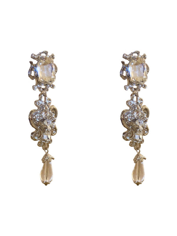 Boucles D'Oreilles Longues de Style Européen et Américain Léger et Luxueux pour Femmes