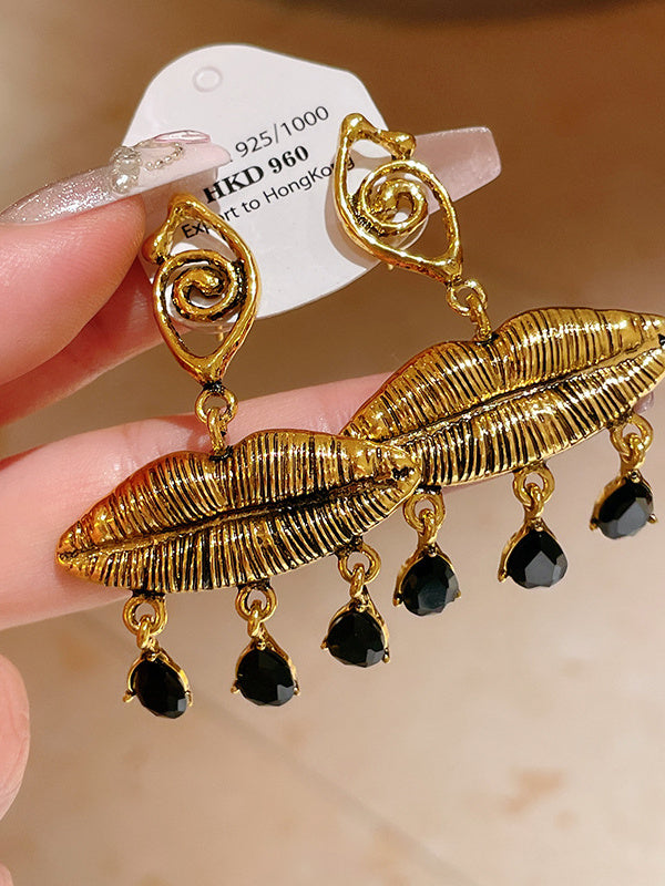 Boucles D'Oreilles de Personnalité Européenne et Américaine Boucles D'Oreilles Vintage D'Âge Moyen