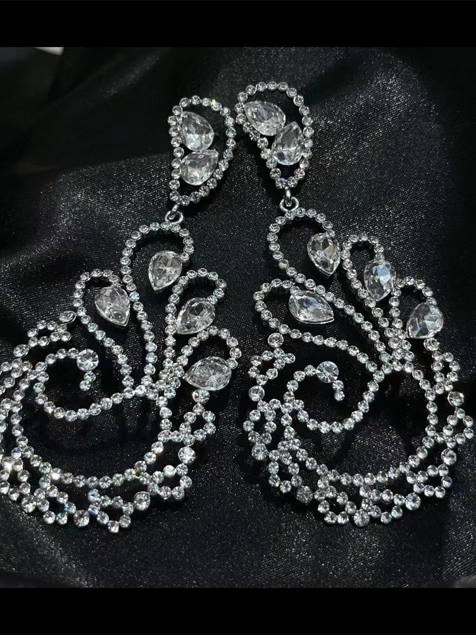 Boucles D'Oreilles à Strass et Diamants pour Femmes, Célébrités D'Internet