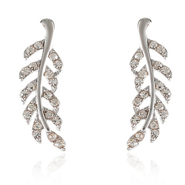 Boucles D'Oreilles à Tige pour Femme en Zircone Cubique pour Mariage, Travail, Quotidien