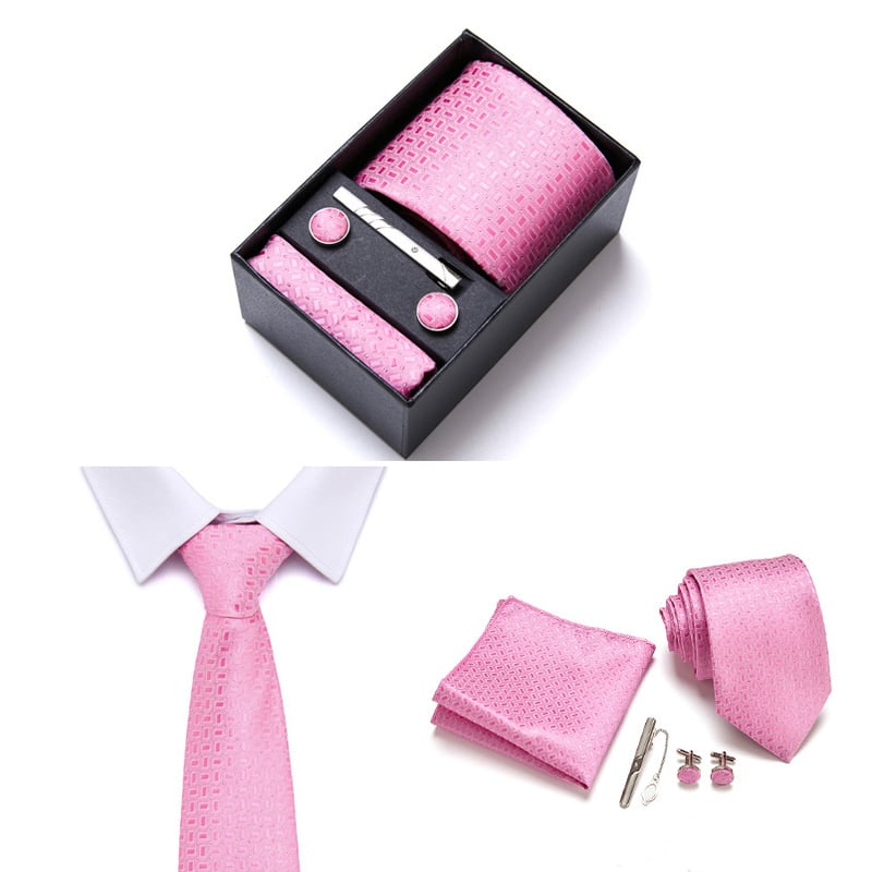 Ensembles De Cravates Classiques En Rayonne Pour Hommes