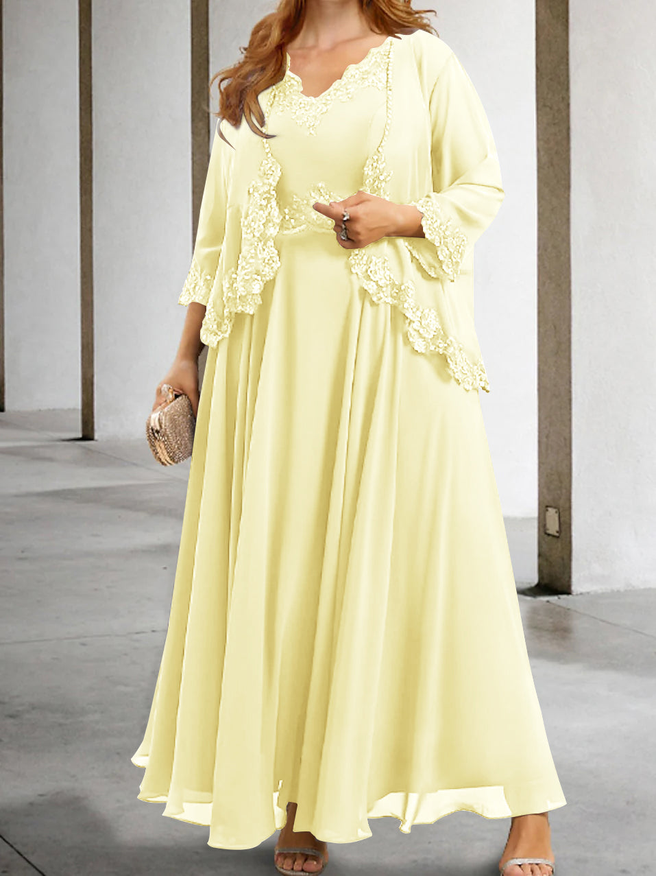 Robes de Mère de la Mariée Coupe A-Line/Princesse avec Appliques et Paillettes