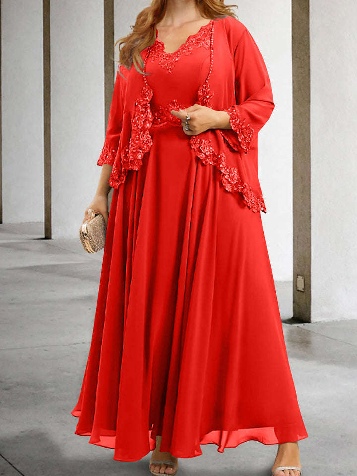 Robes de Mère de la Mariée Coupe A-Line/Princesse avec Appliques et Paillettes