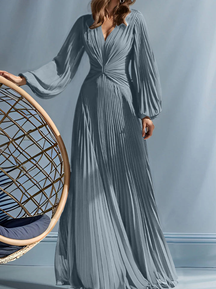 Robes de Mère de la Mariée A-Line/Princess à Col en V avec Fronces