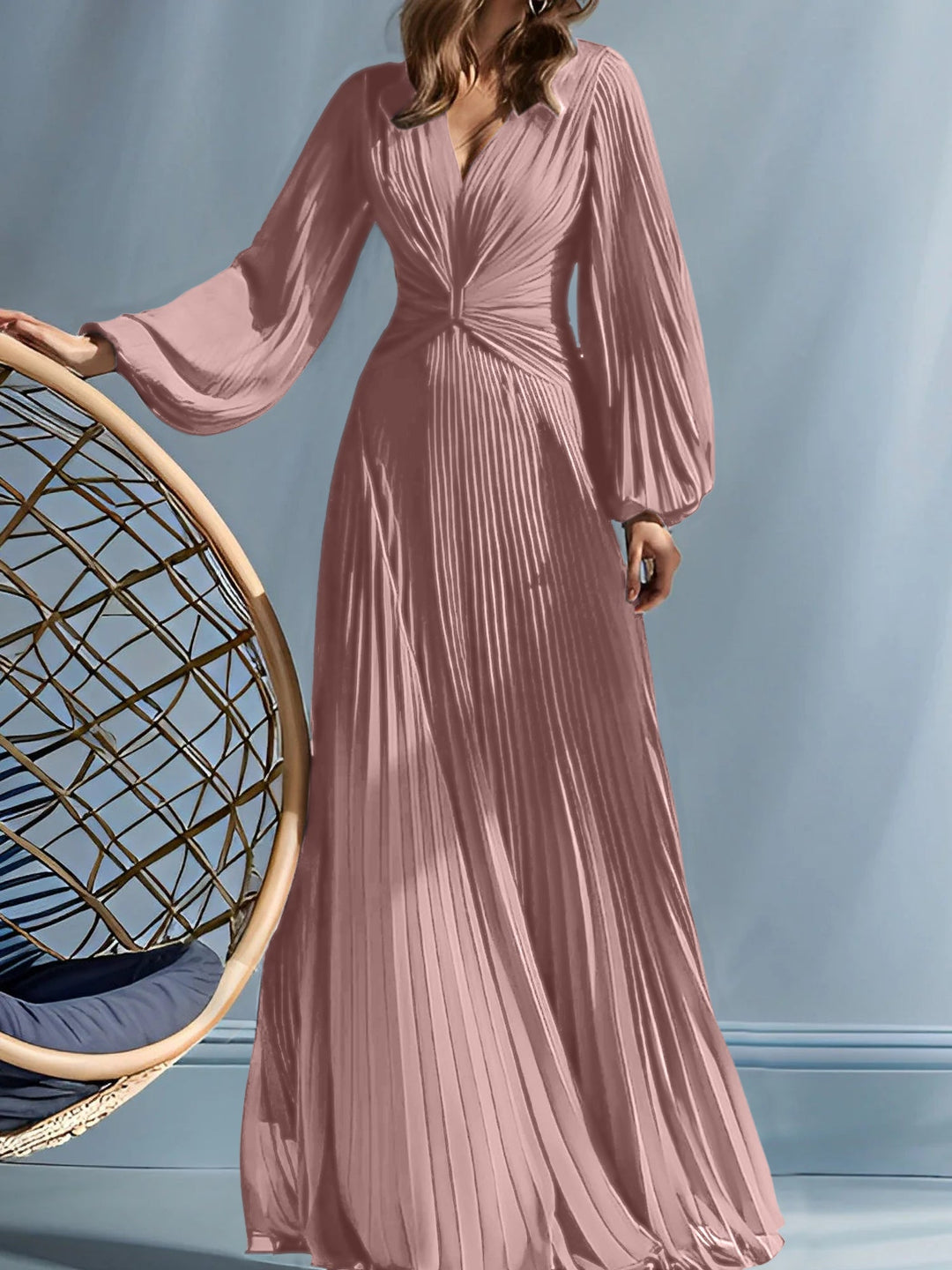 Robes de Mère de la Mariée A-Line/Princess à Col en V avec Fronces