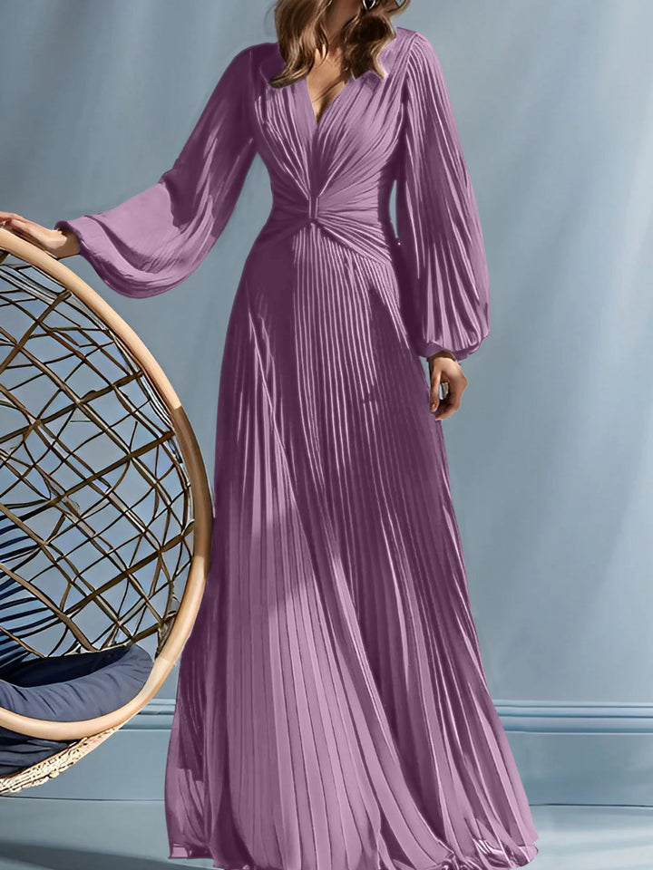 Robes de Mère de la Mariée A-Line/Princess à Col en V avec Fronces