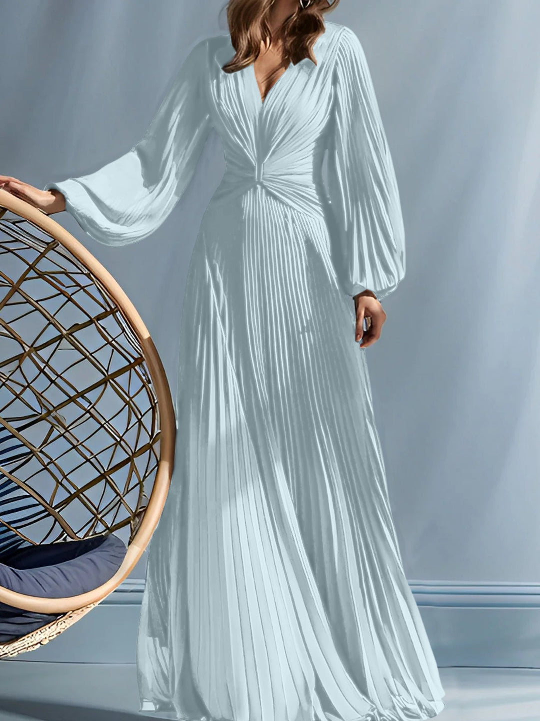 Robes de Mère de la Mariée A-Line/Princess à Col en V avec Fronces