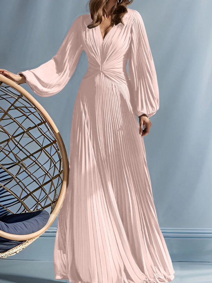 Robes de Mère de la Mariée A-Line/Princess à Col en V avec Fronces