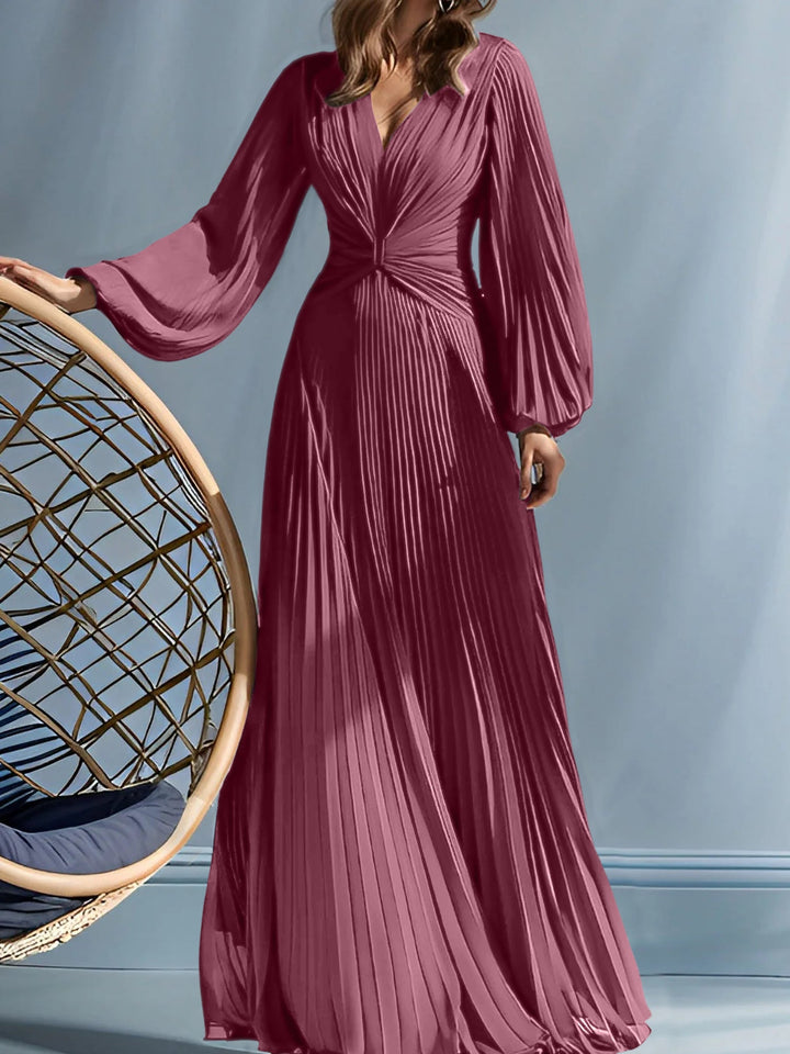 Robes de Mère de la Mariée A-Line/Princess à Col en V avec Fronces