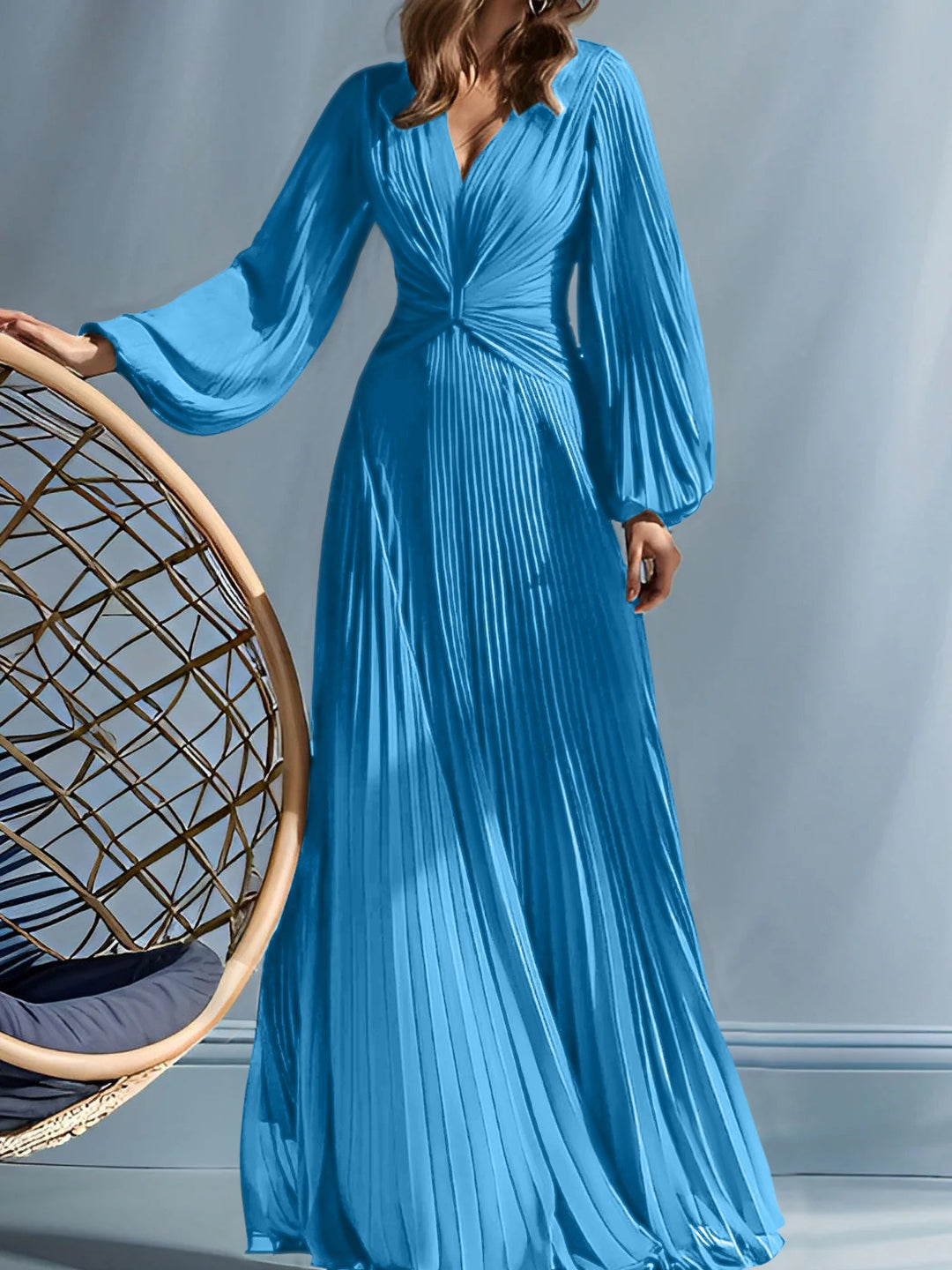 Robes de Mère de la Mariée A-Line/Princess à Col en V avec Fronces