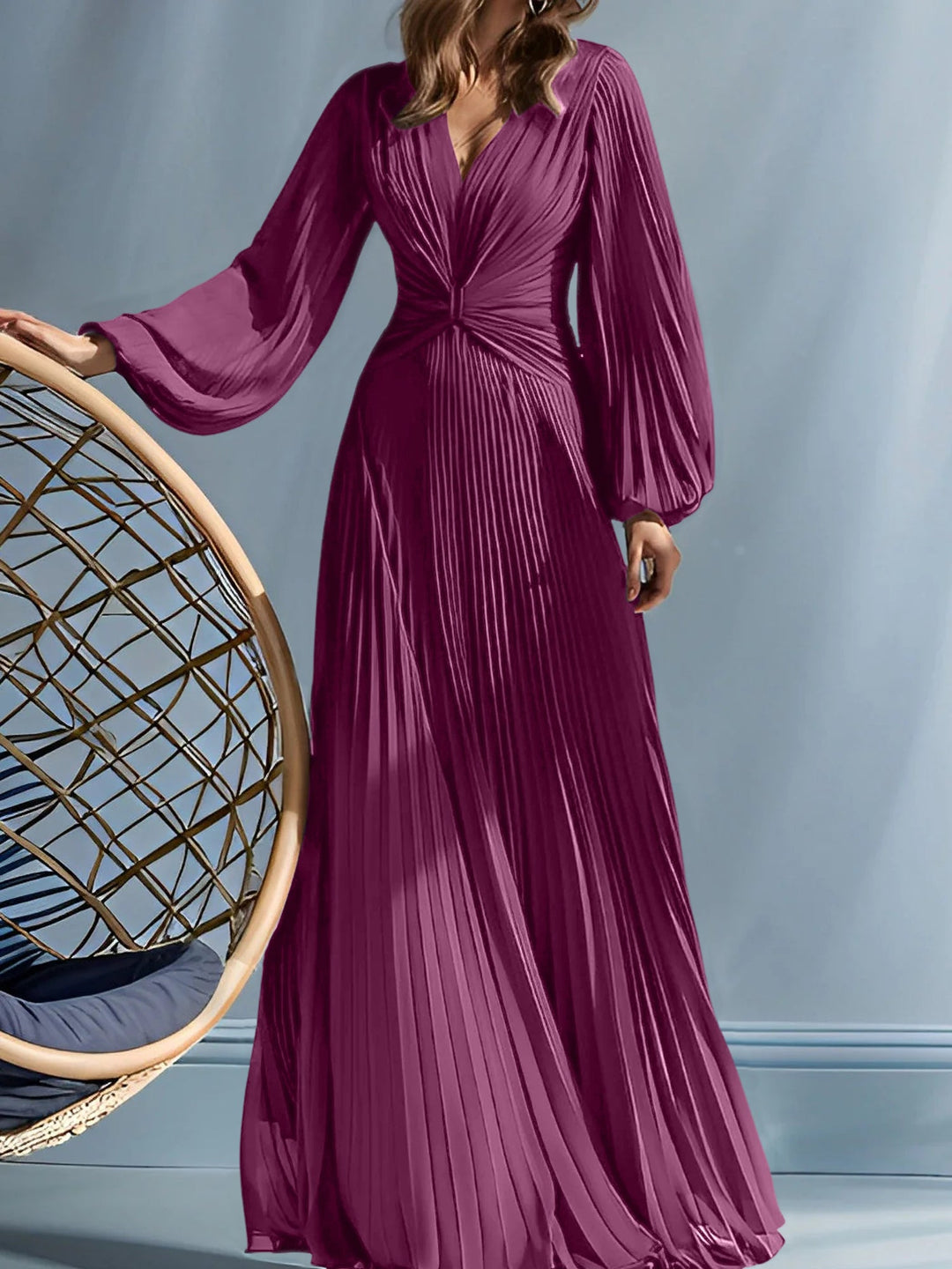 Robes de Mère de la Mariée A-Line/Princess à Col en V avec Fronces