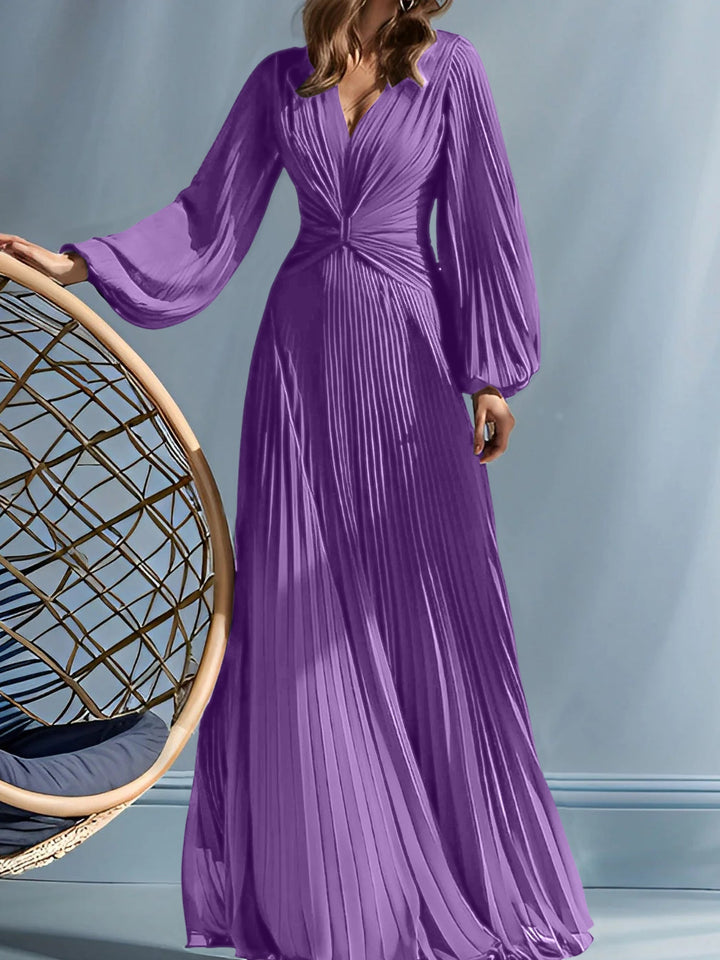 Robes de Mère de la Mariée A-Line/Princess à Col en V avec Fronces