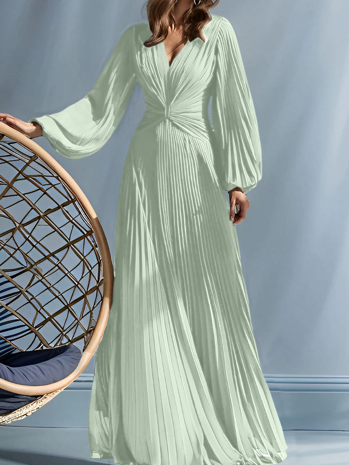 Robes de Mère de la Mariée A-Line/Princess à Col en V avec Fronces