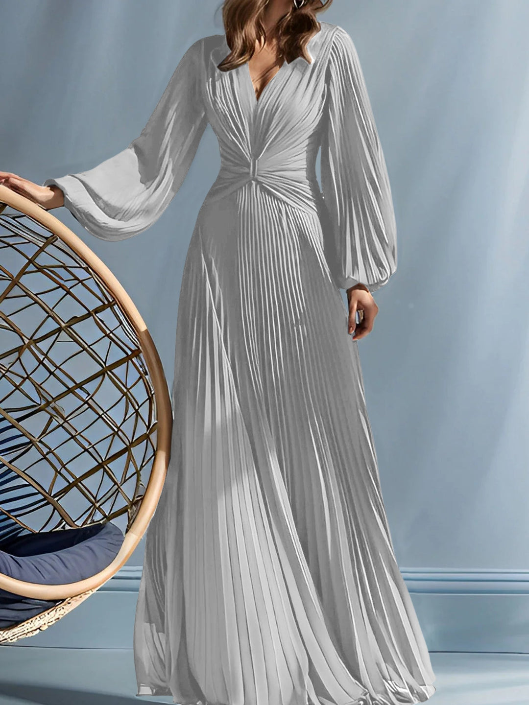 Robes de Mère de la Mariée A-Line/Princess à Col en V avec Fronces