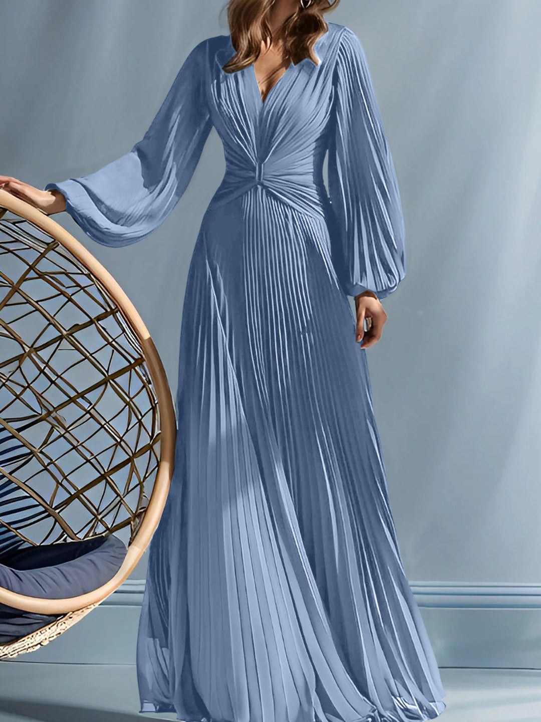 Robes de Mère de la Mariée A-Line/Princess à Col en V avec Fronces