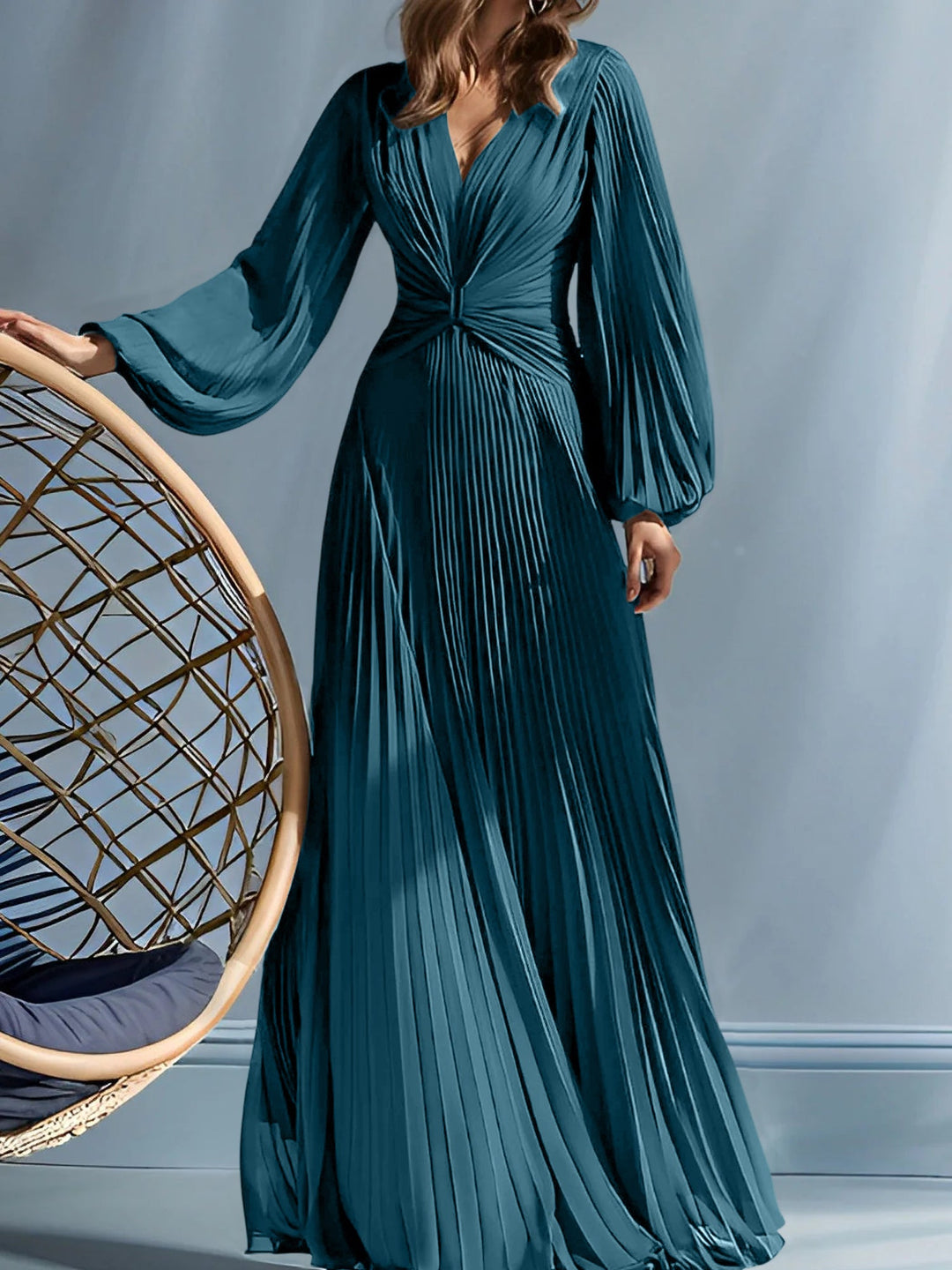 Robes de Mère de la Mariée A-Line/Princess à Col en V avec Fronces