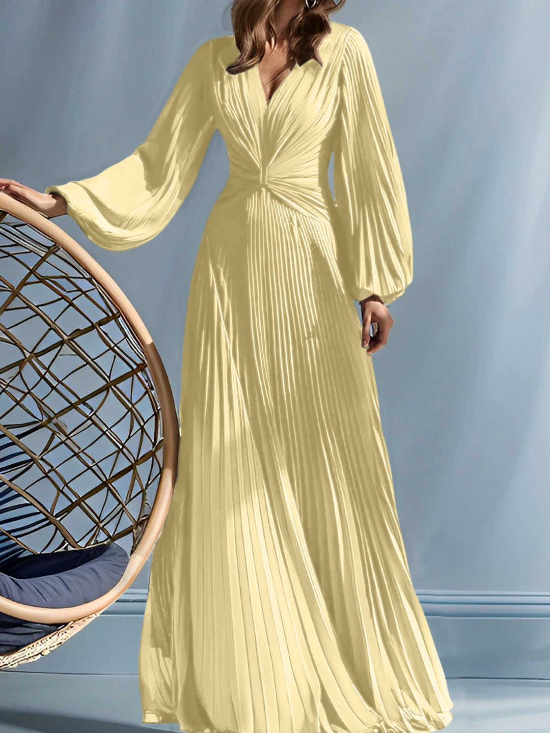 Robes de Mère de la Mariée A-Line/Princess à Col en V avec Fronces