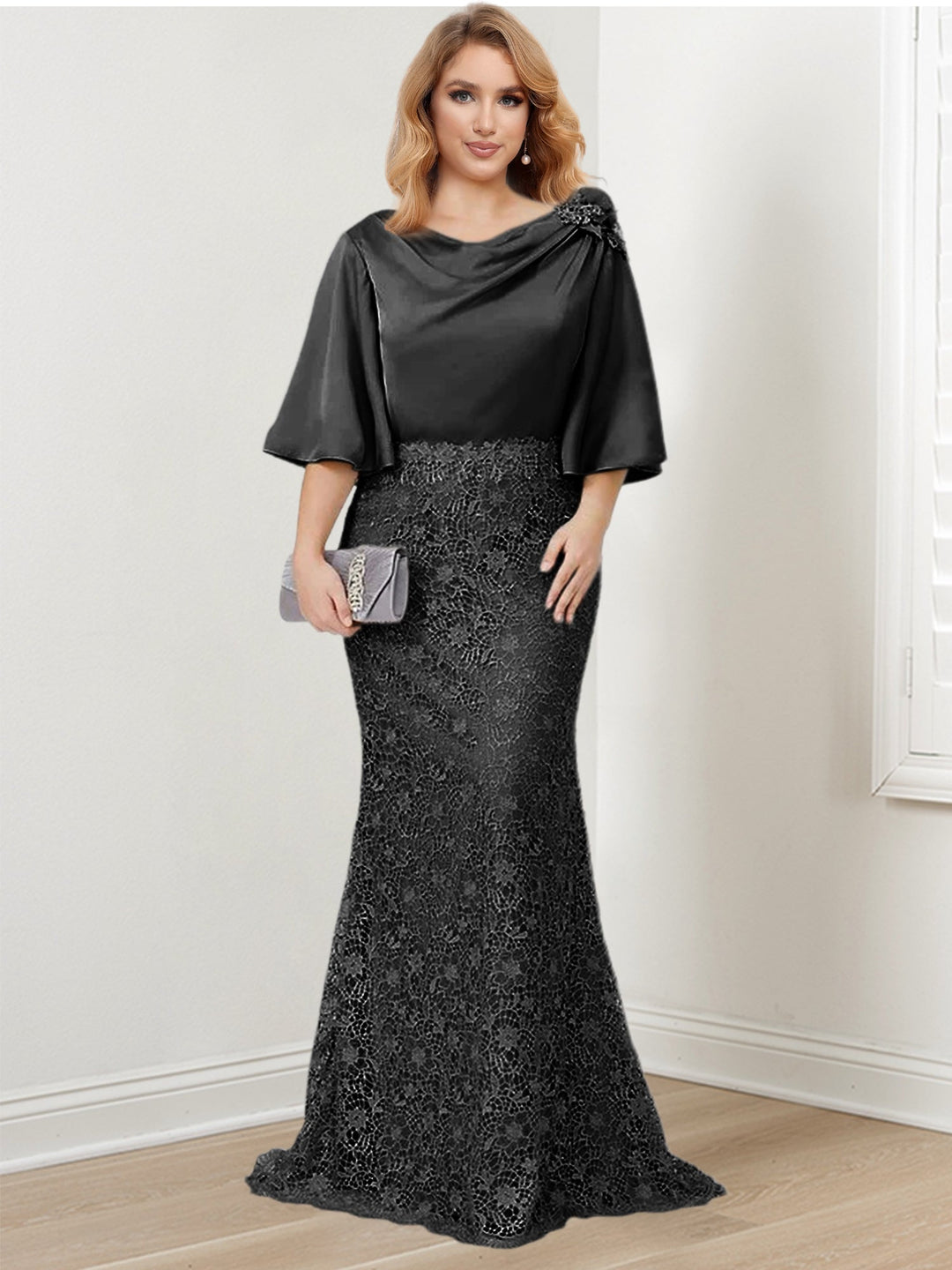 Robes de Mère de la Mariée Trompette/Sirène avec Appliques