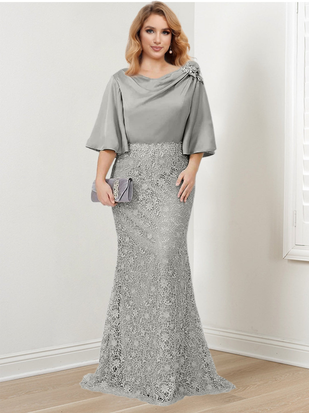 Robes de Mère de la Mariée Trompette/Sirène avec Appliques