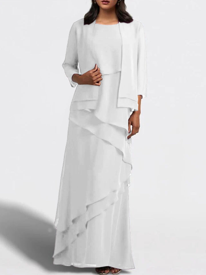 Robes de Mère de la Mariée Fourreau/Colonne Longueur Au Sol avec Veste