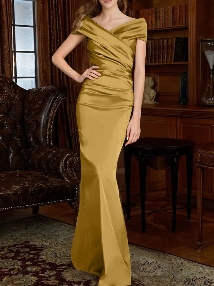 Robes de Mère de la Mariée à Épaules Dénudées, Forme Fourreau/Colonne