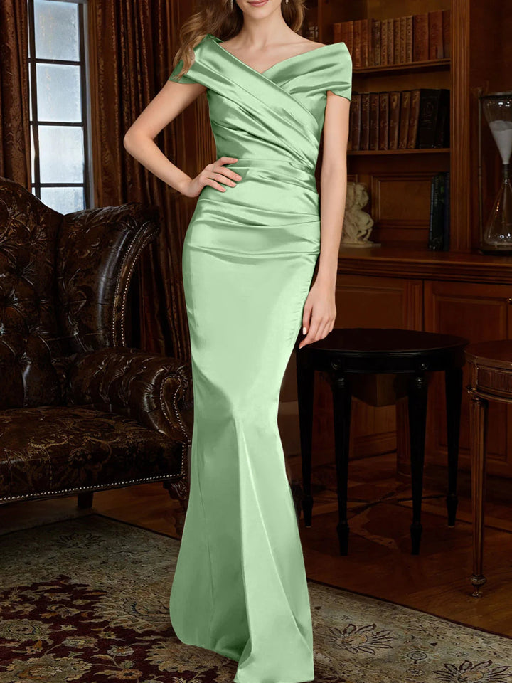 Robes de Mère de la Mariée à Épaules Dénudées, Forme Fourreau/Colonne