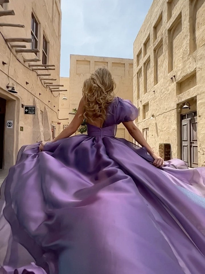 Robes de Cocktail Asymétriques à Une Épaule, Coupe A-Line/Princess