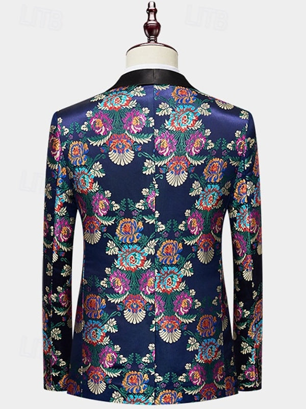 Costumes pour Hommes à Simple Boutonnage et à Un Bouton 2 Pièces pour Soirées et Bals de Fin D'Année