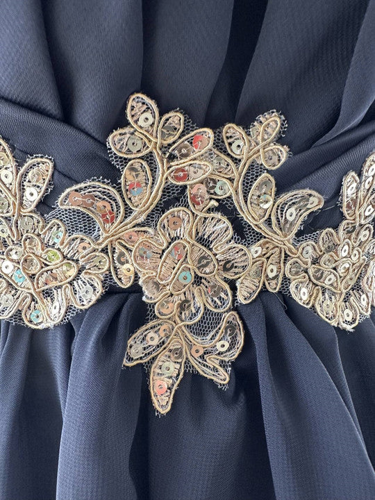 Robe de Soirée Trapèze/Princesse Sans Manches, Col Licou, Longueur Au Sol