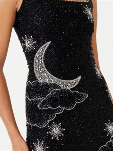 Robe de Soirée Courte/Mini Sans Manches à Col Carré et Ligne A/Princesse