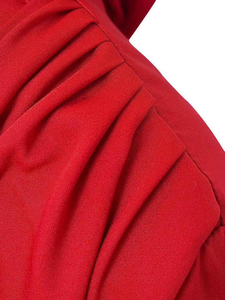 Robe de Soirée Fourreau/Colonne à Col Bénitier, Manches Longues, Longueur Au Sol, avec Boutons et Fente Sur le Côté