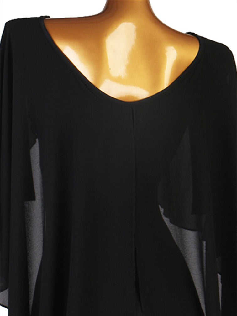 Justaucorps/Combinaison de Danse de Salon pour Femmes, Combinaison D'Entraînement à Manches Longues et Col Haut en Chinlon et Élasthanne