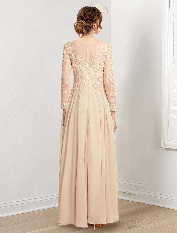 Robes de Mère de la Mariée Coupe A-Line/Princess avec Col en V