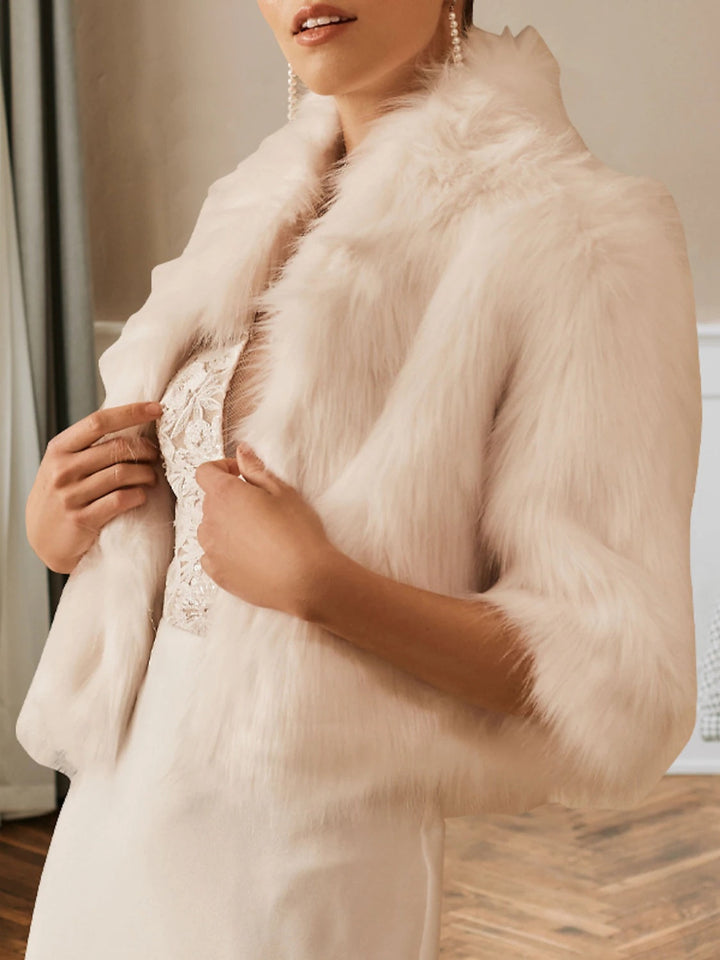 Châles/Enveloppes de Mariée Sans Manches pour Femmes avec Couleur Pure