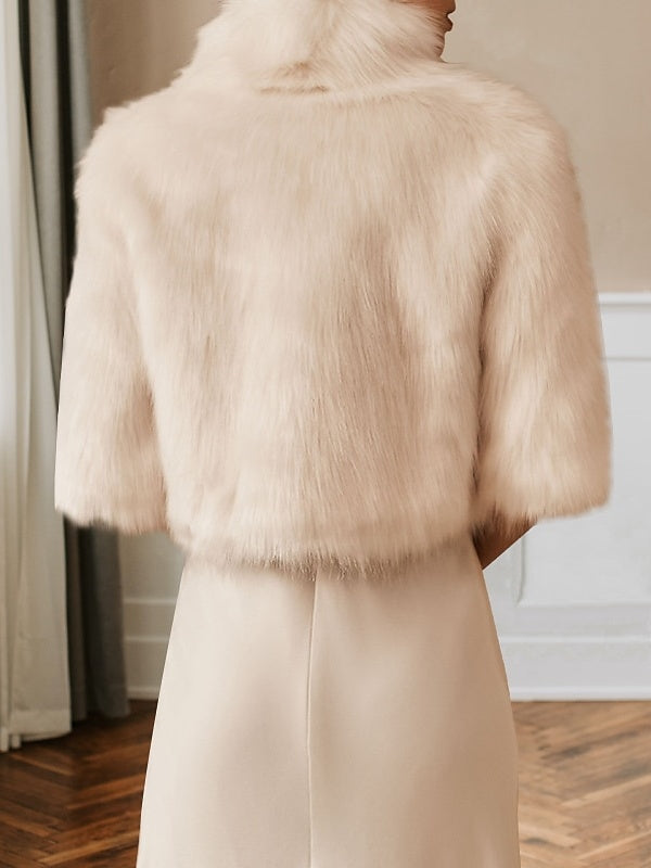 Châles/Enveloppes de Mariée Sans Manches pour Femmes avec Couleur Pure