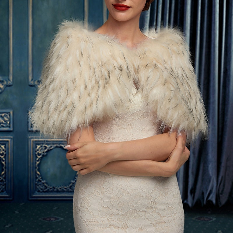 Châles/Enveloppes de Mariée Sans Manches pour Femmes avec Couleur Pure