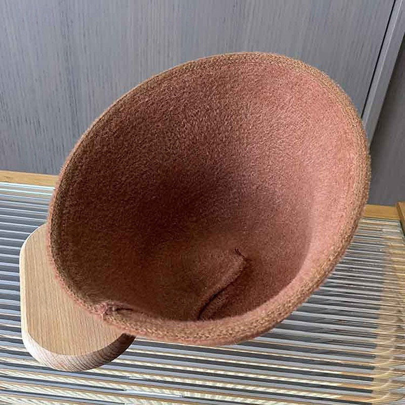 Chapeau Melon en Mélange de Coton Fedora pour la Saint-Valentin, Décontracté, Vacances, Thé, Fête Des Dames, Élégant, Vintage, Simple avec Casquette