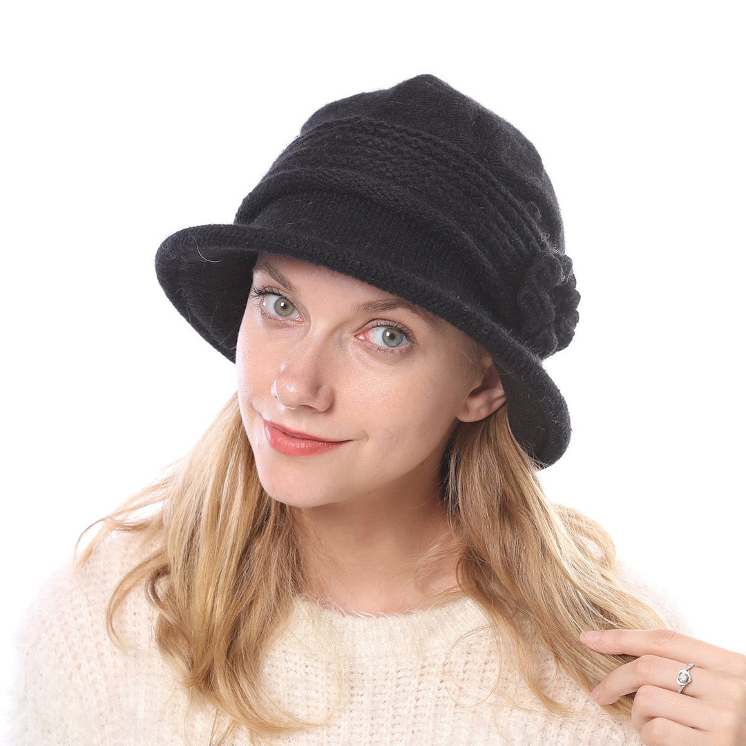 1 Bonnet Ample en Tricot pour Femme, Chaud, Quotidien, Vacances, Couleur Unie, Décontracté, Hiver