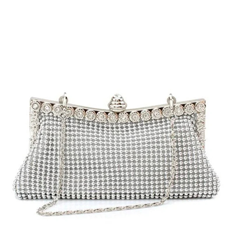 Pochettes Magnifiques avec Perles et Strass en Cristal