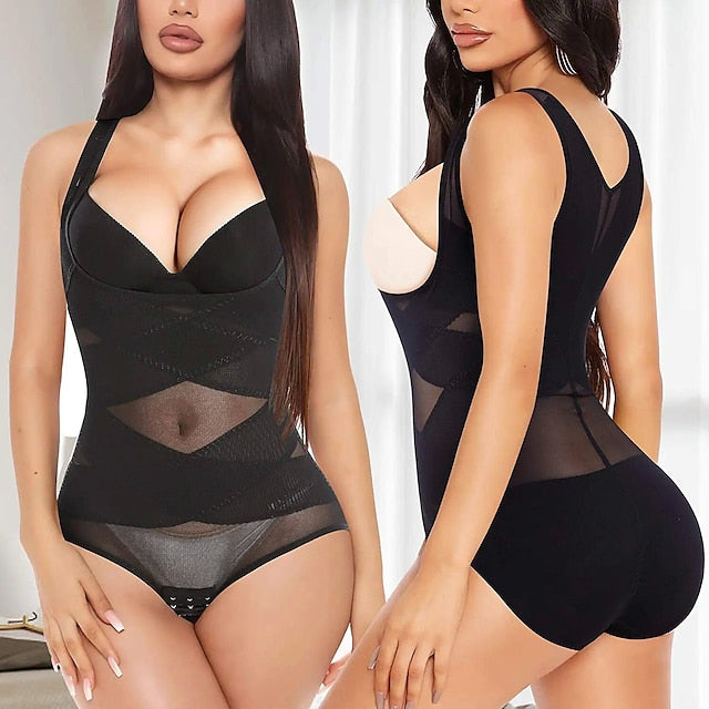 Shapewear pour Femmes en Maille Taille Élastique Sexy Au Quotidien